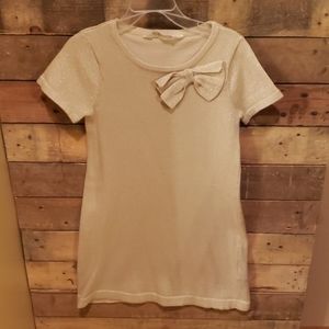 H&M girls shimmery gold dress size 7-8